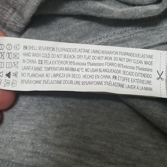 Forever 21 Grey Bodycon Ribbed Stretch Dress M - Picture 4 of 4